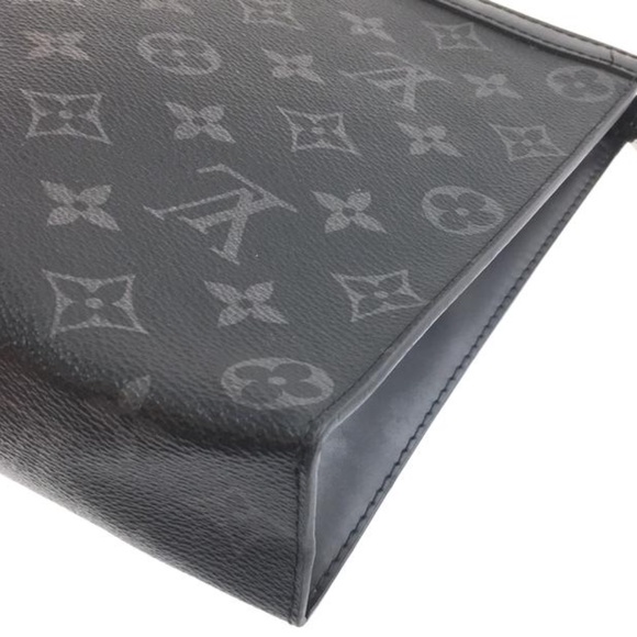 Pochette Voyage Rare Black Monogram Eclipse Clutch - Picture 8 of 12